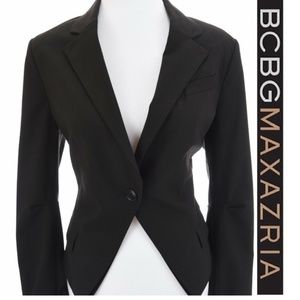 NWT BCBG Maxazria Black Tuxedo Blazer Size S